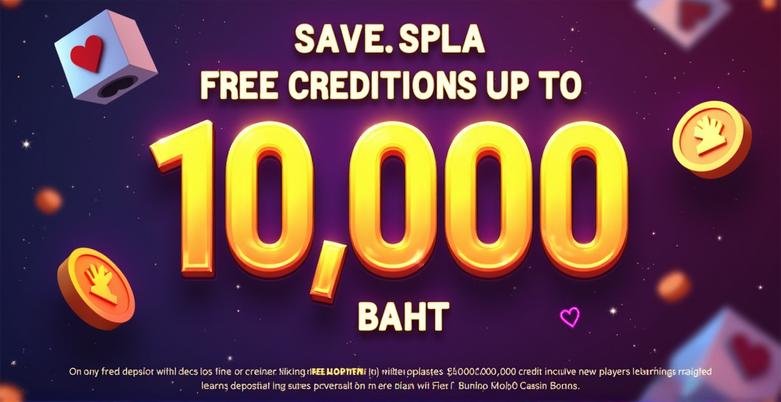 โปรฝากครั้งแรก รับเครดิตฟรี โบนัสสูงสุด 10,000 บาท